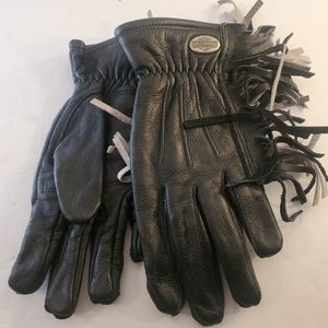 Harley's Davidson Fringe Motor Leather Gloves M
